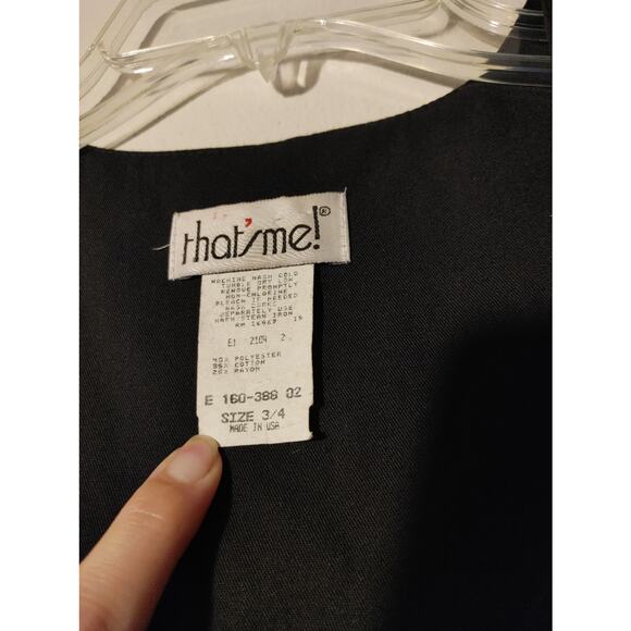 Vintage That's Me! Embroidered Button Up Vest Sz. 3/4 - Picture 3 of 4